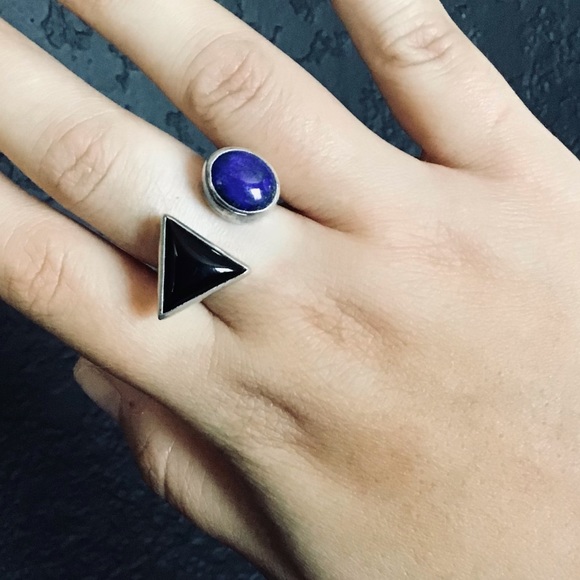 Vintage Sterling Navajo Ray Slim Mid Century modern Ring - Picture 3 of 14